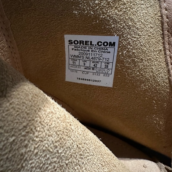 SOREL Hi-Line™ Lace Boots Size 11 Geo Yellow/Jet - Picture 3 of 3